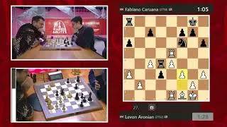 Thumbnail: Levon Aronian vs Fabiano Caruana BLITZ 5 - 2025 Saint Louis Rapid & Blitz