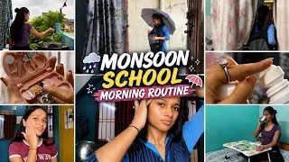 Thumbnail:  SCHOOL MORNING ROUTINE🌧️| Monsoon Hacks & Tips You Should Follow📚#school #morningroutine #monsoon 
