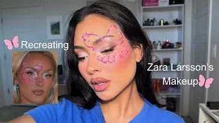 Thumbnail: Recreating Zara Larsson’s Iconic Butterfly Makeup Look! 🦋✨