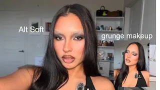 Thumbnail: ALT GRUNGE Makeup Tutorial | Detailed Smokey Eye & Flawless Base 🖤