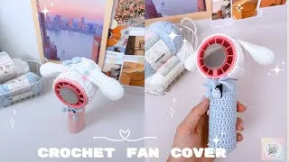Thumbnail: Cute Cinnamoroll Fan Cover 🧶💨 Easy Crochet DIY | Katee DIY