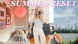 Thumbnail: SUMMER RESET: deep cleaning my messy room, glow up & getting my life together