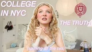Thumbnail: what college in NYC is ACTUALLY like... grwm Q&A on fordham uni ✨