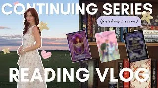 Thumbnail: CONTINUING SERIES READING VLOG  | spoiler-free, up-to-date series, romantasy, romance 📚💕