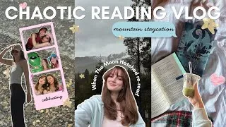 Thumbnail: WHEN THE MOON HATCHED RE-READ SPOILER FREE READING VLOG | 📚💕  Chaotic, staycation