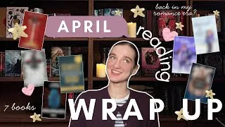 Thumbnail: April Reading Wrap Up 📚 | I read 7 books, new favourites, romantasy, back in my romance era?