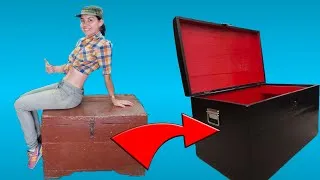 Thumbnail: An old chest has been given new life. Restoration.