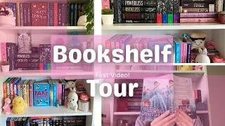 Thumbnail: in depth bookshelf tour + first video!!