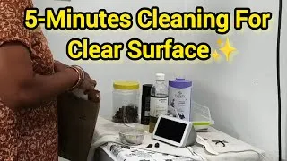 Thumbnail: 5 Minutes Cleaning For Clean Surface #home #clean #organization #declutter #tamilvlog #vlog #routine