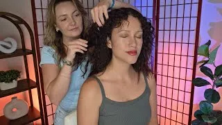 Thumbnail: ASMR Neck, Shoulder & Head Massage with Hairplay - Ice clobes, Oil & Deep Muscle Therapy 