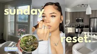 Thumbnail: SUNDAY RESET | CLEANING APARTMENT | HAIR + MAKEUP | ERRANDS