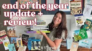 Thumbnail: Homeschool update + review | end of the school year review for 9th & 5th grade 📚how this year went! 