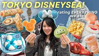 Thumbnail: What to EAT at TOKYO DISNEYSEA 2026! Rating EVERYTHING we ate with PRICES | Complete food tour!