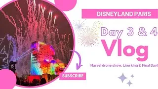 Thumbnail: DISNEYLAND PARIS! 🏰 🇫🇷 DAY 3 & 4 - LION KING SHOW, MEETING MICKEY & MARVEL DRONE SHOW!