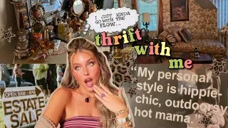 Thumbnail: Thrift With Me at Estate Sales ★ cozy vintage finds for a collected home 🐆🪶💋