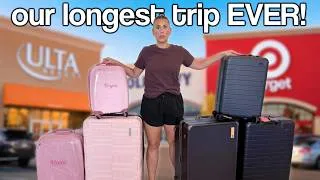 Thumbnail: WE'RE REALLY DOING THIS... 😳✈️ preparing for our LONGEST family trip EVER!