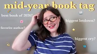 Thumbnail: mid-year book tag 📖💫🗓️ disappointments, anticipated releases, 5 star reads, + more