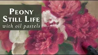 Thumbnail: How to Paint Peonies with Oil Pastel - Oil Pastel Still Life - Art Process