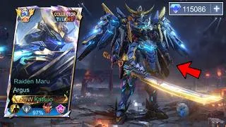 Thumbnail: ARGUS RAIDEN MARU COLLECTOR TITAN SKIN IS FINALLY HERE!! 💀(The Best Titan Skin Ever?) - MLBB