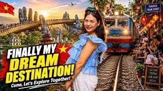 Thumbnail: I Finally Visited My Dream Destination 🇻🇳 | Hanoi Train Street, Vietnam | First Time Travel Vlog