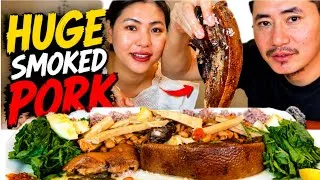 Thumbnail: Authentic Naga Smoked Pork with Kidney Beans | Traditional Naga Mukbang 🤤