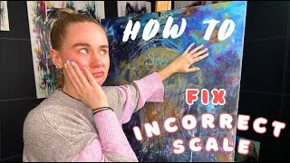 Thumbnail: How to Fix Incorrect scale on a large painting/drawing - A very simple way to scale up in Art