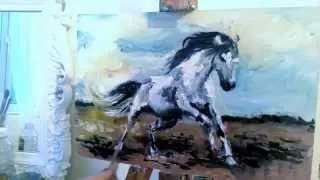 Thumbnail: Galloping Horse - Time-Lapse Oil Painting - Speed Painting