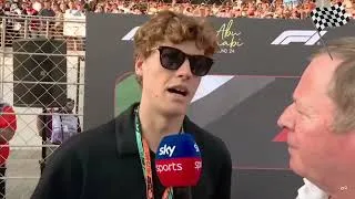 Thumbnail: Jannik Sinner at Yas Marina - Grid Walk Abu Dhabi GP 2025 #f1