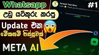 Thumbnail: Meta AI on WhatsApp: Is This the End of Human Chatting? 🤖📱 (Explained in Sinhala)