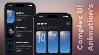 Thumbnail: Complex UI: iOS Lock Screen UI Animations Using SwiftUI | Stacked Scrollview | Xcode