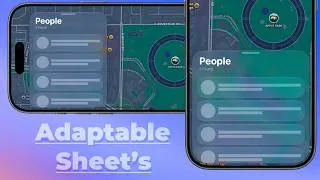 Thumbnail: SwiftUI Adaptable Sheet's | Landscape Pinned Sheet's | Xcode 27