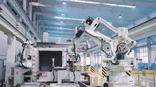 Thumbnail: Fully Automated Center Trough Production Line using Kawasaki Robots #kawasaki #kawasakirobotics