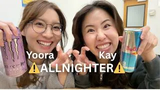 Thumbnail: yoora and kay study all night!