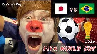 Thumbnail: Brazil vs Japan FIFA World Cup Watch Party in Osaka! 🇯🇵🔥⚽️🇧🇷