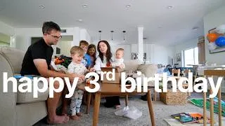 Thumbnail: A SIMPLE BUT FUN THIRD BIRTHDAY!! | DAY IN THE LIFE OF A MOM OF 4 VLOG