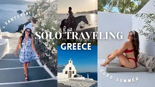 Thumbnail: Solo Traveling Greece ALONE at 20 | santorini vlog | european summer