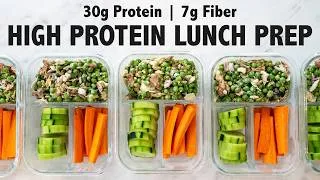 Thumbnail: PEA SALAD | Easy High Protein Lunch Meal Prep (high fiber too!)