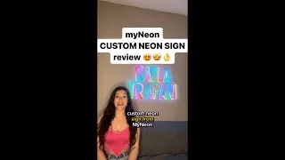 Thumbnail: 😍🤩myNeon✨CUSTOM NEON SIGN✨review! Code Kayla for 20% off❤️@myneon1800 #MyNeonStore #neon #review