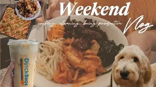 Thumbnail: weekend vlog | cooking, cleaning, & being productive