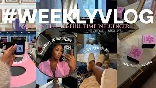 Thumbnail: #weeeklyvlog : life as a full time influencer, back on YouTube, giveaway valued at 17K!
