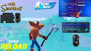 Thumbnail: *NEW* CRASH BANDICOOT SKIN Keyboard and Mouse SETTINGS + Sensitivity | Fortnite Simpsons Reload