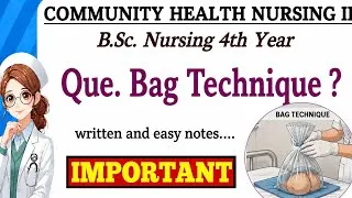 Thumbnail: Bag Technique in Community Health Nursing in B.Sc.4th year#bscnursing #explorepage #viral #community