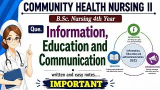 Thumbnail: IEC (Information, Education and Communication) | Community Health Nursing | B.Sc. Nursing 4th Year |
