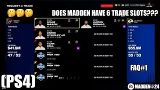 Thumbnail: Madden NFL 24: Does Madden 24 (PS4) have 6 trade slots ??? (FAQ #1)