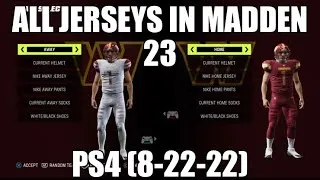 Thumbnail: Madden NFL 23: ALL Jersey Options in Madden 23 PS4!!!!!! as of 8/22/22 (READ DESCRIPTION!!!!)