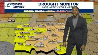 Thumbnail: Hot, dry temperatures continue with slight rain chances later in the week | Central Texas Forecast