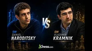 Thumbnail: GM Naroditsky Dominates former World Champion GM Vladimir Kramnik! #chess #naroditsky #kramnik