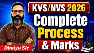 Thumbnail: KVS/NVS 2026 | Complete Process & Marks 🎯 | Selection कैसे होगा? | By Sunil Dahiya Sir
