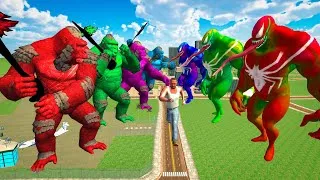 Thumbnail: Franklin, Venom, Hulk vs King Kong in Indian Bikes Driving 3d
