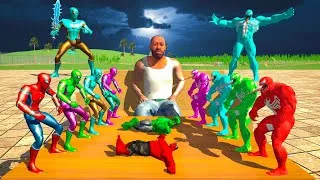 Thumbnail: Franklin Save Hulk & Spiderman's Body Parts From Venom (Indian Bikes Driving 3d)